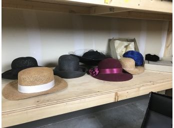 Beautiful Vintage Hat Collection With Unique Carrier Case