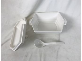 White Ceramic Sugar Dish