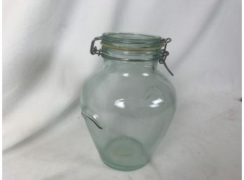 Cool Unique Glass Vase With Rubber Stopper Clasping Lid