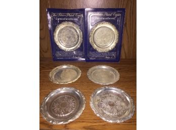 Lot Of Silver Plated Coasters