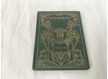 Friendship By Henry David Thoreau
