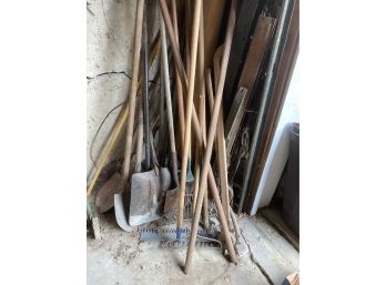 Large Lot Of Vintage Lawn Tools And Assorted Garage Items Located In The South East