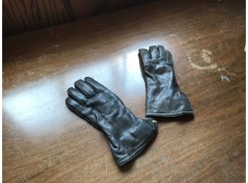 Fox Chase Knitting Mills WW2 Leather Heated Aviator Gloves Parachute Army Sz 9 In Great Condition