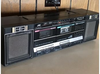 Awesome Vintage 1980s JVC Dual Cassette Boombox