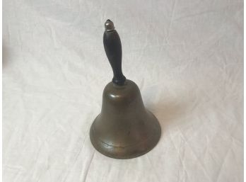 Antique Brass Bell With Handle