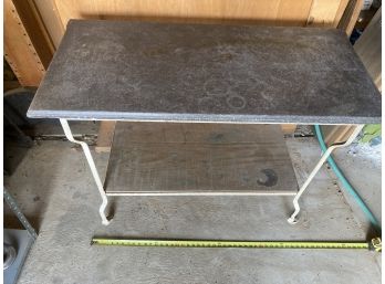 Vintage Industrial Table With Unique Patina