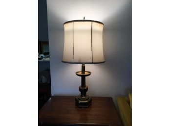 Beautiful Tall Brass Table Lamp With Shade