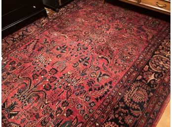 Huge! Nearly 12 Foot By 8 1/2 Foot Antique Asian Motif Rug! Shows Expected Wear For Age, Nice Shape