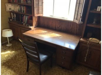 Vintage Desk With Chair