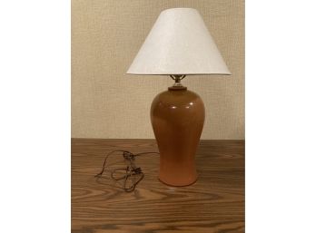 Retro Ceramic Brown Lamp With Shade