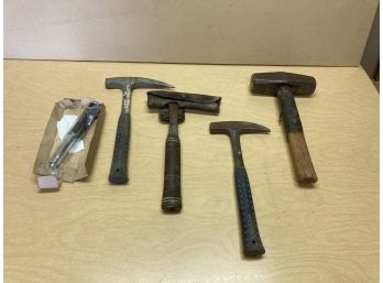 Nice Collection Of Antique And Vintage Pick Hammers And Collapsable Protection Wand