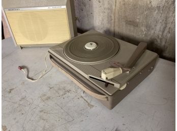 Mercury Brand All Transistor Vintage Record Player