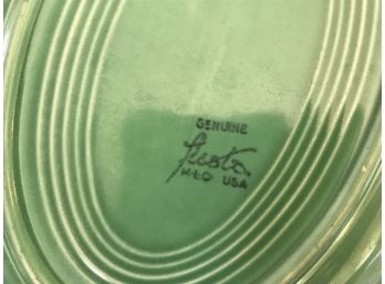 Assortment Of Vintage Ceramic Featuring Authentic Vintage Green Fiesta Platter
