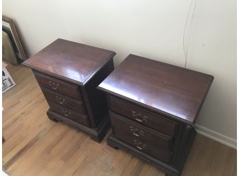 Matching Wooden Bedside Desks