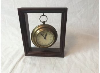 Vintage Hanging Clock In Frame