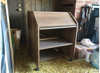 Laminated Composite Wood Record Player Cabinet