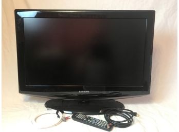 Samsung Flatscreen Television With Remote (Believed To Be 25')