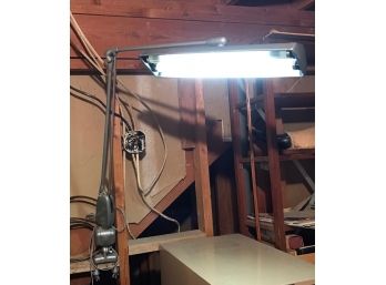 Awesome Vintage Articulating Fluorescent Articulating Drafting Lamp