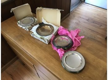 Lot Of Vintage Silver Plated Plates