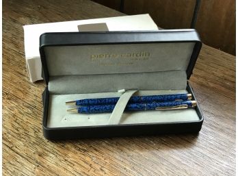 Pierre Cardin Brand Pen And Pencil Set In Original Box And Case