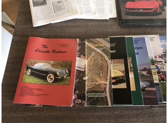 The Corvette Restorer Magazine Collection And Assortment Of Corvette Books