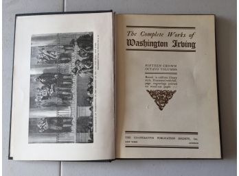 The Complete Works Of Washington Irving Antique Book
