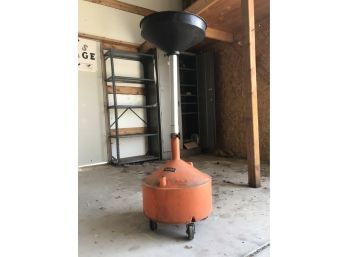 Tall Portable Oil Change Gathering Station