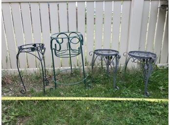 4 Metal Plant Stands