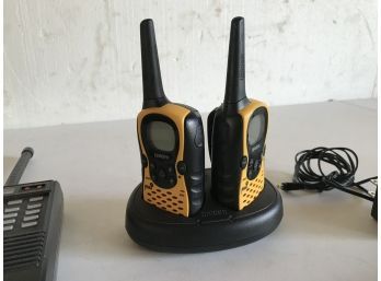 Near New Uniden Brand Walkie-talkies With Charger And Vintage Uniden Bearcat CB