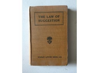The Law Of Suggestion Antique Book