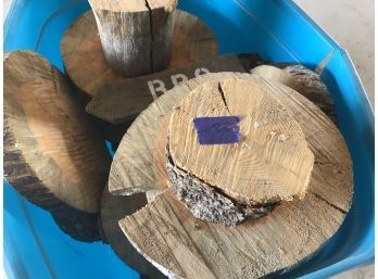 Homemade Rough Cut Wooden Stump Stools