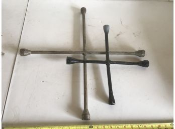 2 Four Way Lug Wrenches