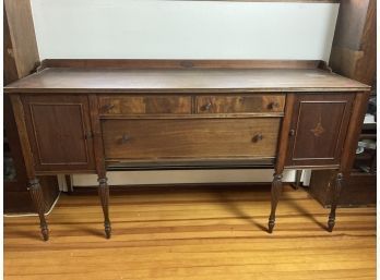 Beautiful Restored Vintage Wooden Buffet, Was In Original House And Restored