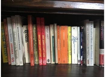 Whole Shelf Of Books (top Right Role Of Books) Wide Variety Of Paperbacks (see Photos)