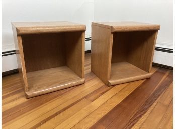 Set Of Wooden Bookcases/media Stands