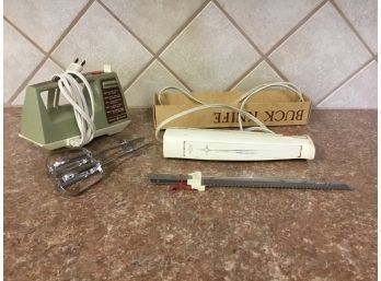 Vintage Green Electric Blender And Electric Blender
