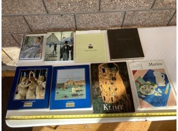 Wonderful Collection Of Large Scale Fine Art Coffee Table Books Featuring Klimt, Matisse, Botticelli, & More