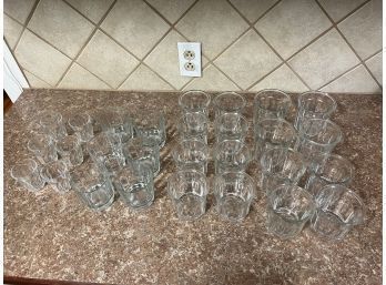 Set Of Clear Glassware - Assorted Sizes