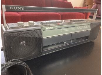 Pump Up The Jams With This Vintage Sony Dual Cassette AM/FM Radio Boombox