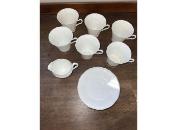 Milton French China Tea Cup/Plate Set With Pitcher