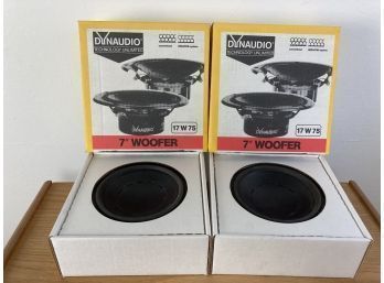 DYNAUDIO 7' Woofer Set 17 W 75, In Original Boxes