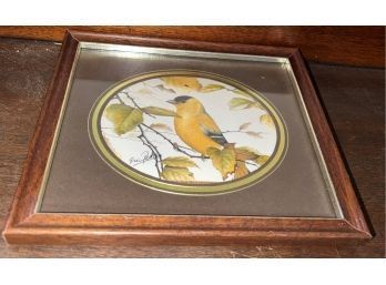 Framed Print Of Eric Peake's Goldfinch Painting