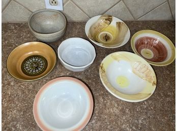 Beautiful Mix Of Bowls Including Hand Painted Set