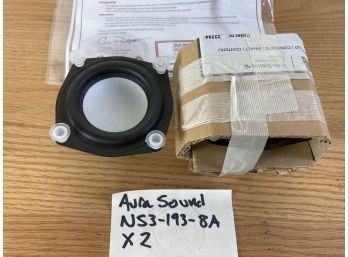 Pair Of Aurasound NS3-193-8A 3' Extended Range Driver 8 Ohm Speaker