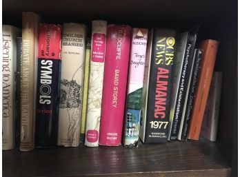 Big Variety (whole Shelf) Of Paperback & Hardcover Ranging From Gertrude Stein To A Dictionary Of Symbols