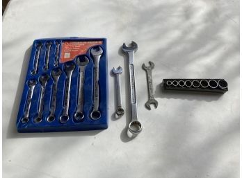 Set Of Wrenches And Set Of Ratchets, With Three Extra Wrenches