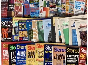 Huge Collection Of Stereo Review Magazine As Well As Other Audio Related Magazines