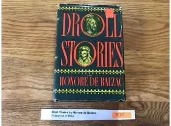Droll Stories By Honore De Balzac Published In 1944