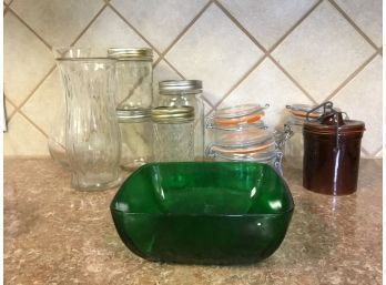 Assortment Of Jars And Glassware