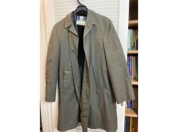 Cool Vintage Plaid Gleneagles Brand Trench With Liner